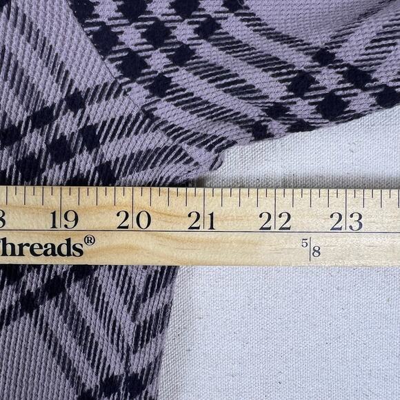Y2K PINK Victoria’s Secret Plaid Thermal Top 2XL | Mauve Black Lounge Crest NWT - Picture 10 of 13